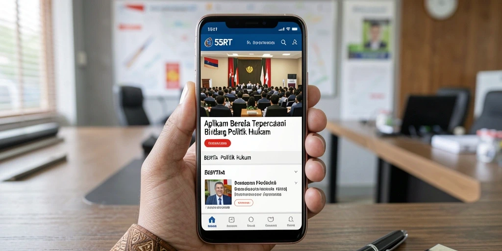 Tampilan antarmuka aplikasi 55RT yang bersih dan mudah dinavigasi.