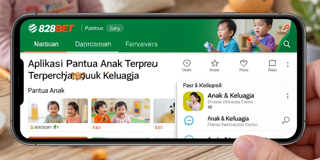 Tampilan antarmuka aplikasi Pantau Anak 828BET yang intuitif.