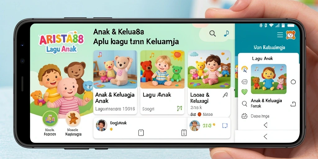 Tampilan antarmuka aplikasi ARISTA88 yang ramah anak.