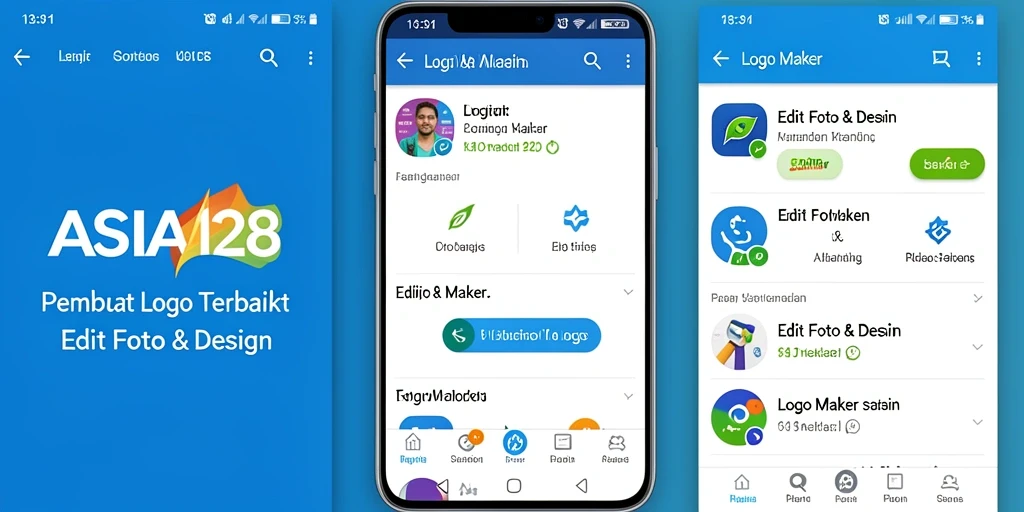 Tampilan antarmuka ASIA128 yang sederhana dan fungsional.
