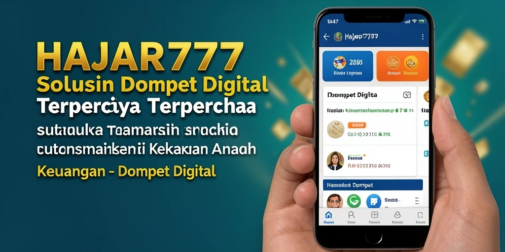 Tampilan antarmuka aplikasi <strong>HAJAR777</strong> yang user-friendly untuk transaksi Dompet Digital.