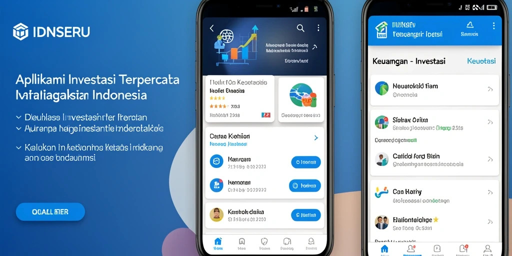 Antarmuka aplikasi IDNSERU untuk investasi yang mudah dan aman.