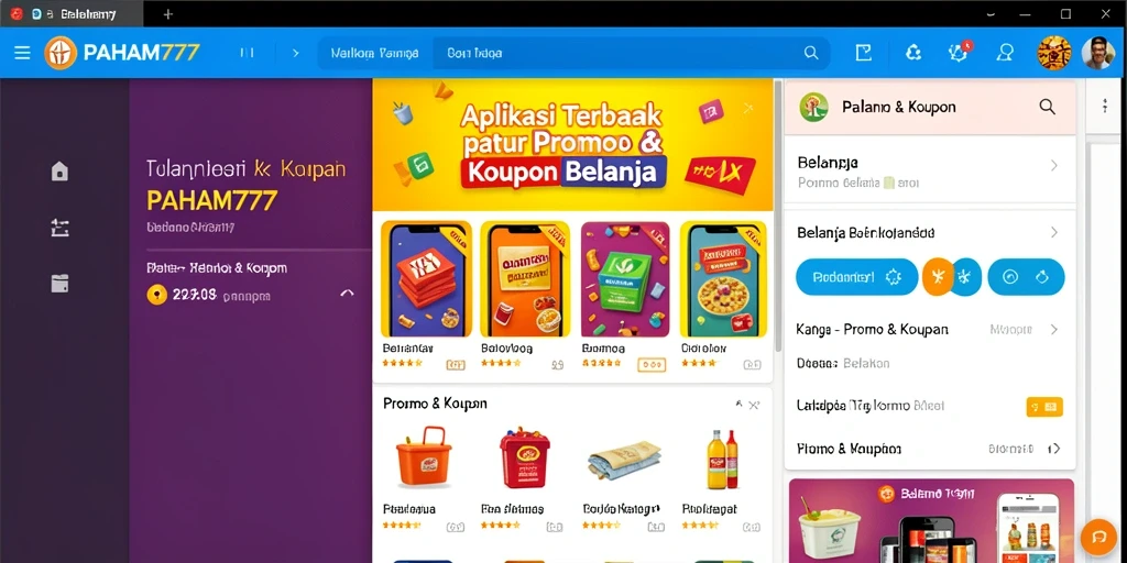 Tampilan antarmuka aplikasi PAHAM777 yang menarik dan mudah digunakan.