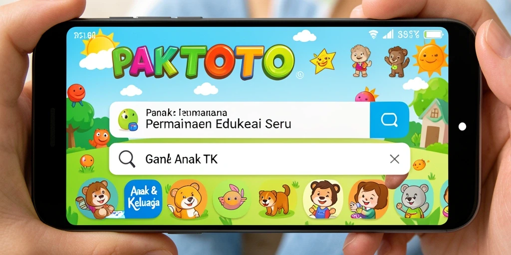 Tampilan antarmuka PAKTOTO yang ceria dan edukatif.