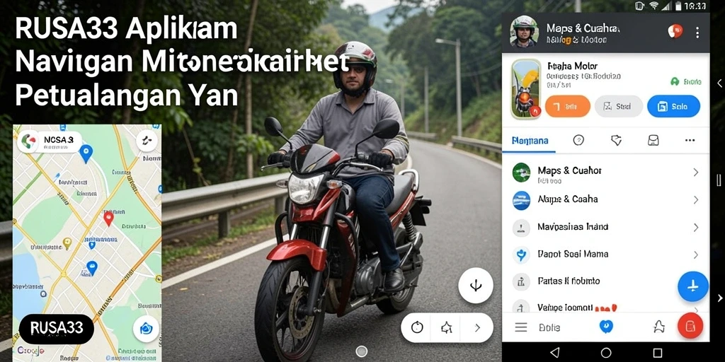 Tampilan antarmuka RUSA33 yang user-friendly untuk Navigasi Motor.